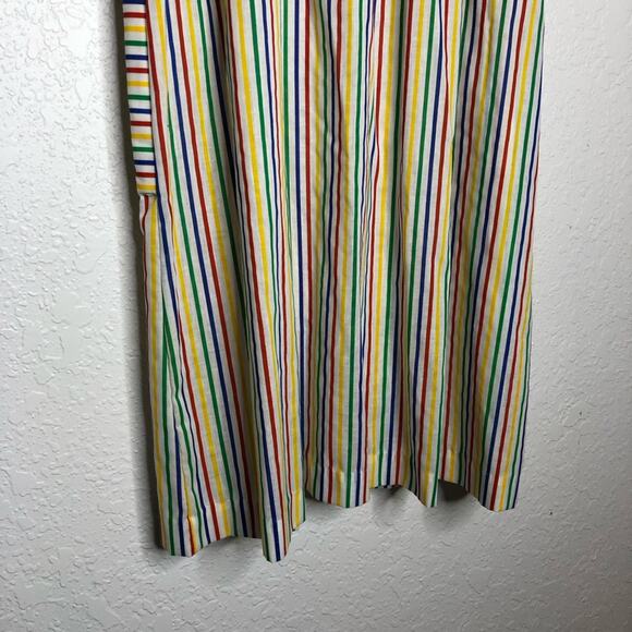 Vintage Models Coat white rainbow striped snap front house coat - Picture 13 of 14